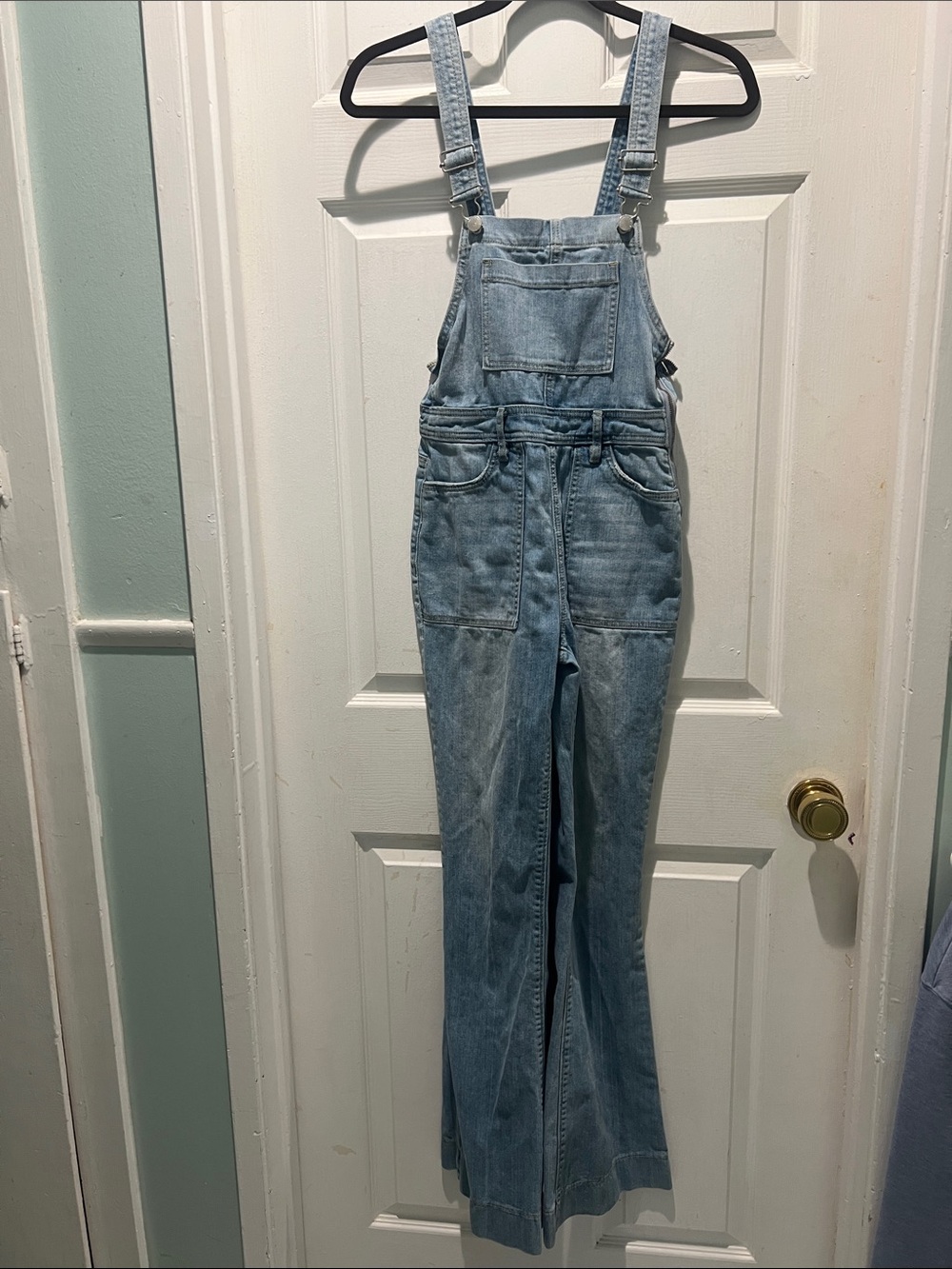 Kendall & Kylie Light Blue Denim Overalls